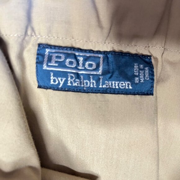 Polo By Ralph Lauren Classic Khaki Cotton Chino Shorts Preppy Summer Staple - Picture 3 of 8